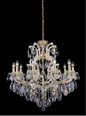Подвесная люстра Crystal Lux ISABEL SP11 GOLD/TRANSPARENT
