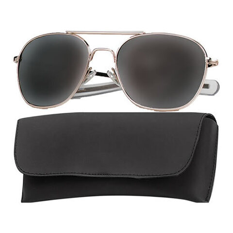 ROTHCO G.I. Type Aviator Sunglasses 58mm GOLD SMOKE