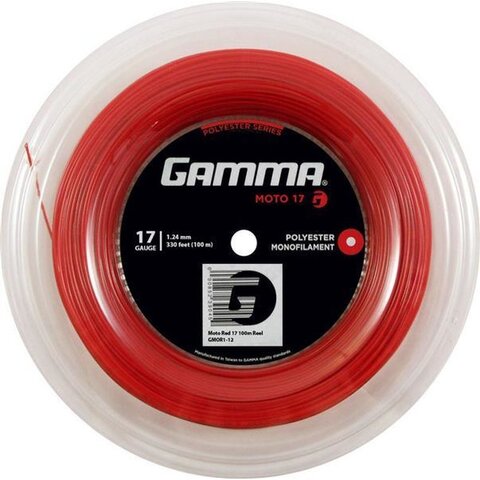Теннисные струны Gamma MOTO (100 m) - red