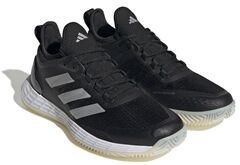 Женские теннисные кроссовки Adidas Adizero Ubersonic 4.1 W Clay - core black/silver metallic/footwear white