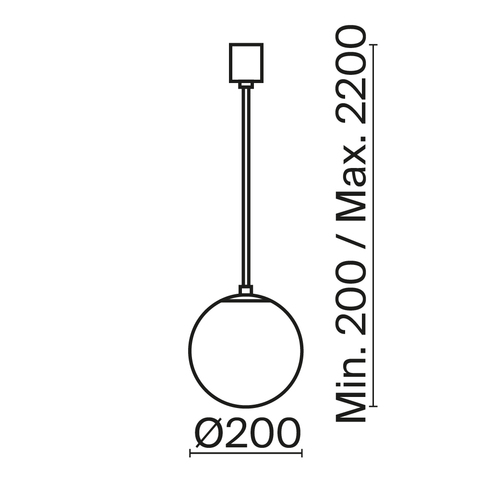 Подвесной светильник Maytoni Luna P039PL-5W4K-20-B