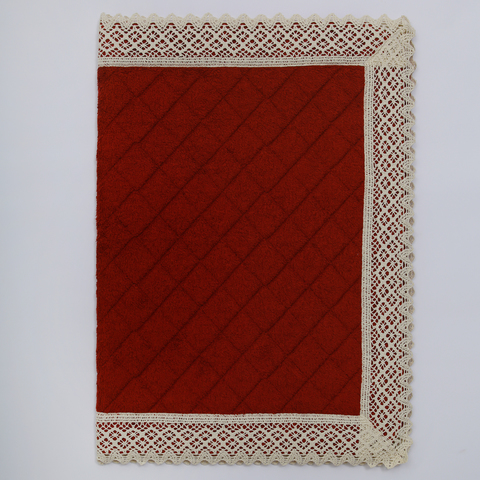 Коврик для ванной 60х90 Old Florence Rombetti бордовый