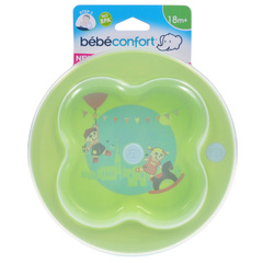 Тарелка с крышкой в форме лаврового листа (можно использовать в СВЧ, посудомойке) (зеленый)