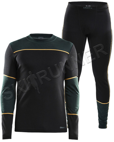 Комплект термобелья Craft Baselayer Black-Green мужской