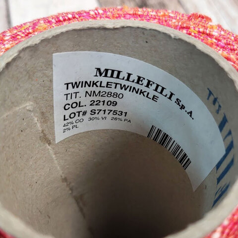 Смесовка с хлопком и вискозой MILLEFILI / TWINKLETWINKLE 280 красно-оранжевый