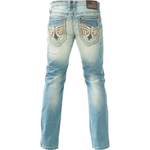 Affliction | Джинсы мужские Ace Apex Midland 110SS24 сзади