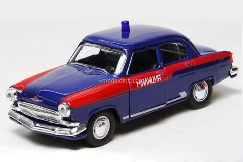 GAZ-21 Volga Police USSR blue AutoTime 1:43