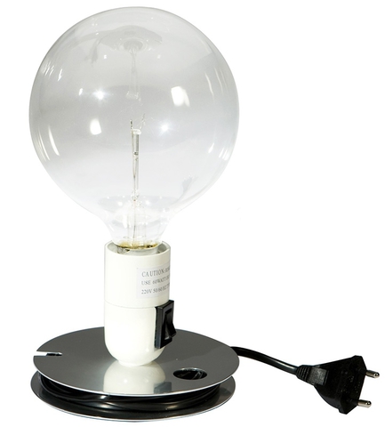 Настольная лампа Achille Castiglioni Style Lampadina Lamp белая