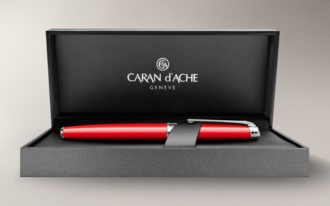 Ручка-роллер Caran d'Ache Leman Scarlet Red Lacquer SP (4779.770)