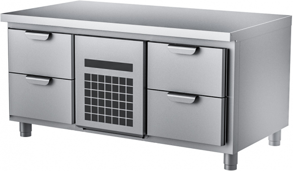 Стол холодильный низкий HAPPYCHEF TC GL 2-CR-2