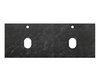 BelBagno KEP-140-2-MNO Столешница из керамогранита с двумя отверстиями под раковину и с двумя отверстиями под смеситель 1404x462 KEP-140-2-MNO Marmo Nero Opaco