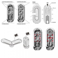 TENGA Мастурбатор с подогревом Flip Zero Red Warming