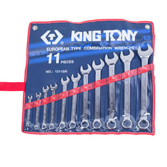 KING TONY (1211SR) Набор комбинированных ключей, 1/4"-15/16", 11 предметов