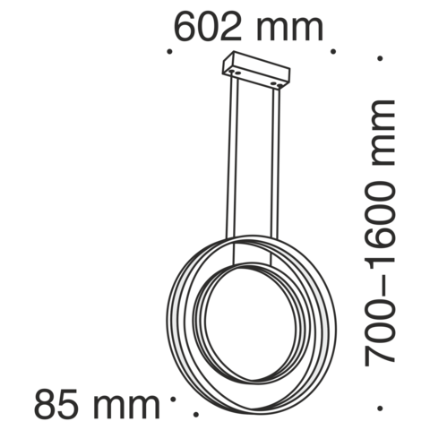 Подвесной светильник Technical Ravello MOD808-PL-02-115-W