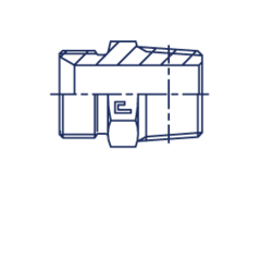 Штуцер FC BSP 1.1/2" NPT 1.1/2" CAST