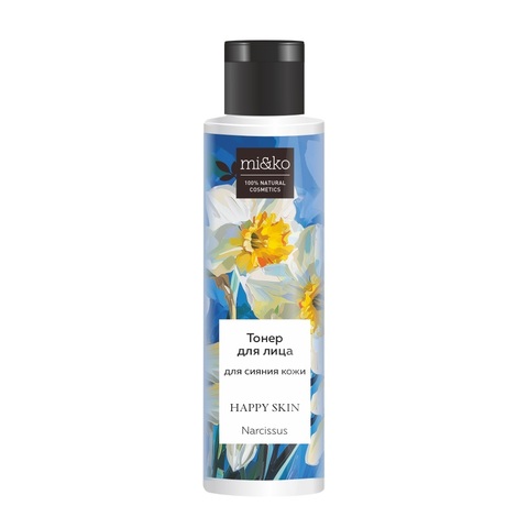 Тонер для сияния кожи лица Happy skin Narcissus | mi&ko