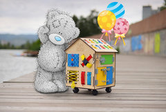 ЧикиБрики Развивающая игрушка Бизиборд 