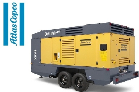 Компрессор дизельный Atlas Copco XRVS 577 на шасси с нерегулируемым дышлом