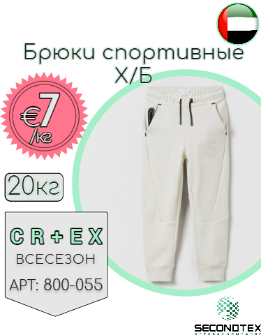 Брюки спортивные х/б