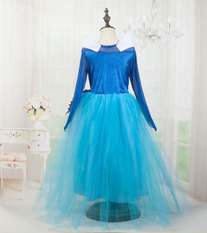 Спящая красавица платье принцесса Аврора синее