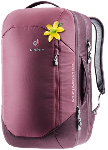 Картинка рюкзак для путешествий Deuter Aviant Carry On 28 SL maron-aubergine - 1