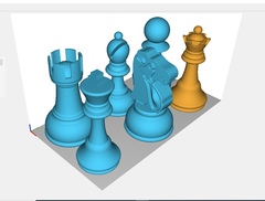 Силиконовые молды Шахматы  Классика дизайнерские . набор 6 шт