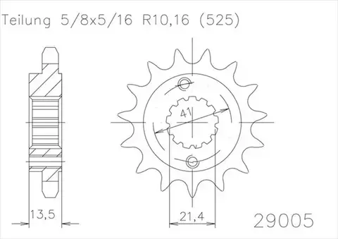 Звезда ведущая 50-29005 15