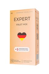 Ароматизированные презервативы EXPERT Fruit Mix - 12 шт.(+3 в подарок) - 