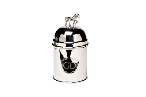 Емкость для хранения 12х20 Garda Decor Horse металлическая с декором