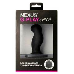 Стимулятор простаты Nexus G-Play Large Black с вибрацией - 10 см. - 