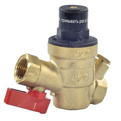 Регулятор давления мембранный латунь КФРД Ду 15 Ру25 1/2" ВР Рн=1 - 6бар с выходом под манометр SantechSystems