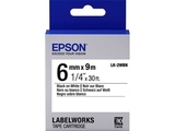 652003 Картридж EPSON с лентой LK2WBN (лента стандартная 6мм, Бел./Черн. )