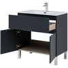 Aquanet 277551 Тумба Алвита new 80 напольная 1 ящ., 2 дв. цв.антрацит (277551)