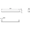 Ideal Standard T4499AA CONCA Полотенцедержатель 60 см, округлый дизайн (290751)
