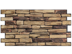 Декоративная стеновая панель ПВХ Сланец натуральный 982х498 мм