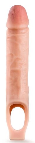 Телесная насадка на пенис 10 Inch Cock Sheath Extender - 25 см. - Blush Novelties Performance BL-26593