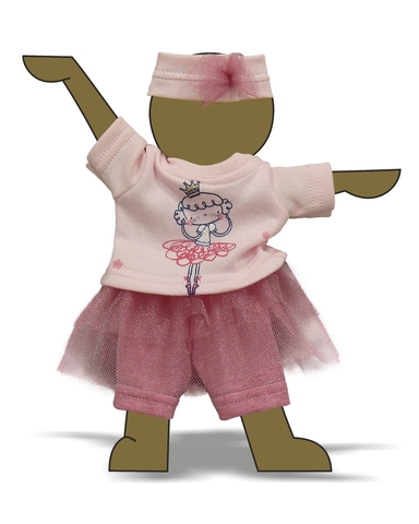 Костюм с юбкой - Демонстрационный образец. Одежда для кукол, пупсов и мягких игрушек.