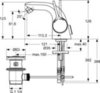 Смеситель для биде однорычажный с донным клапаном Ideal Standard Melange A4268AA