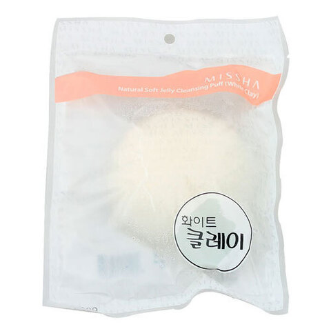 Missha Soft Jelly Cleansing Puff - Мягкий очищающий спонж для кожи лица с экстрактом конняку