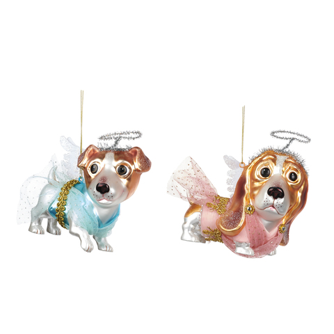 Ёлочные игрушки Собачки 2шт 12см Goodwill Angel Dog