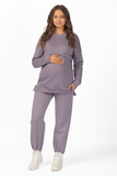 Утепленный спортивный костюм для беременных и кормящих 15069 лаванда