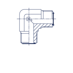 ФИТИНГ ORFS ELBOW 12