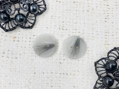 Пуговицы, d 1,5 см, серый