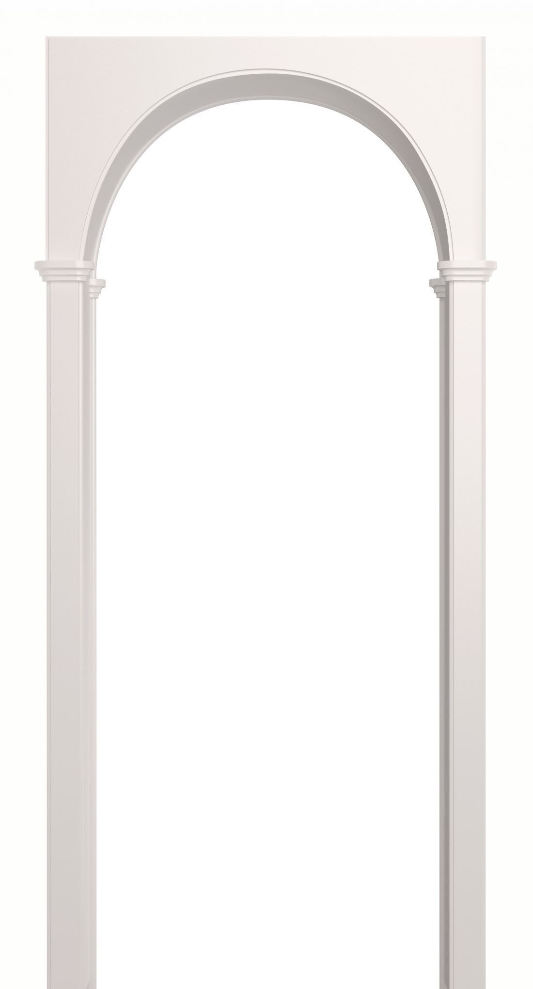 Арка межкомнатная пленка ПВХ Лесма, Милано, цвет белая эмаль