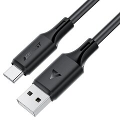 Кабель ACEFAST C17-04 USB-A To USB-C Silicone Charging Data Cable, черный
