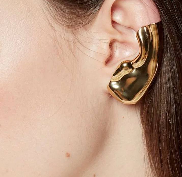 Серьга-кафф, Золотой