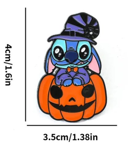 Лило и Стич значок металлический