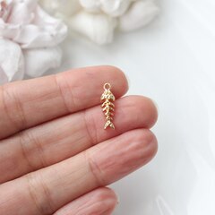 Подвеска Скелет рыбки 18*6 мм, позолота, П156