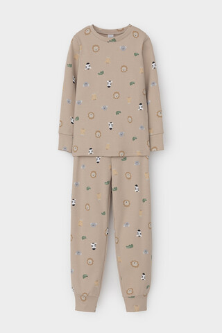пижама  для мальчика  К 1552/темно-бежевый,зоопарк