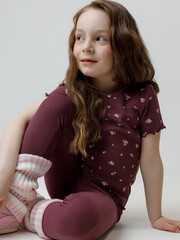 фуфайка  для девочки  КР 302814/бордовый 1411 Н068.1 к651